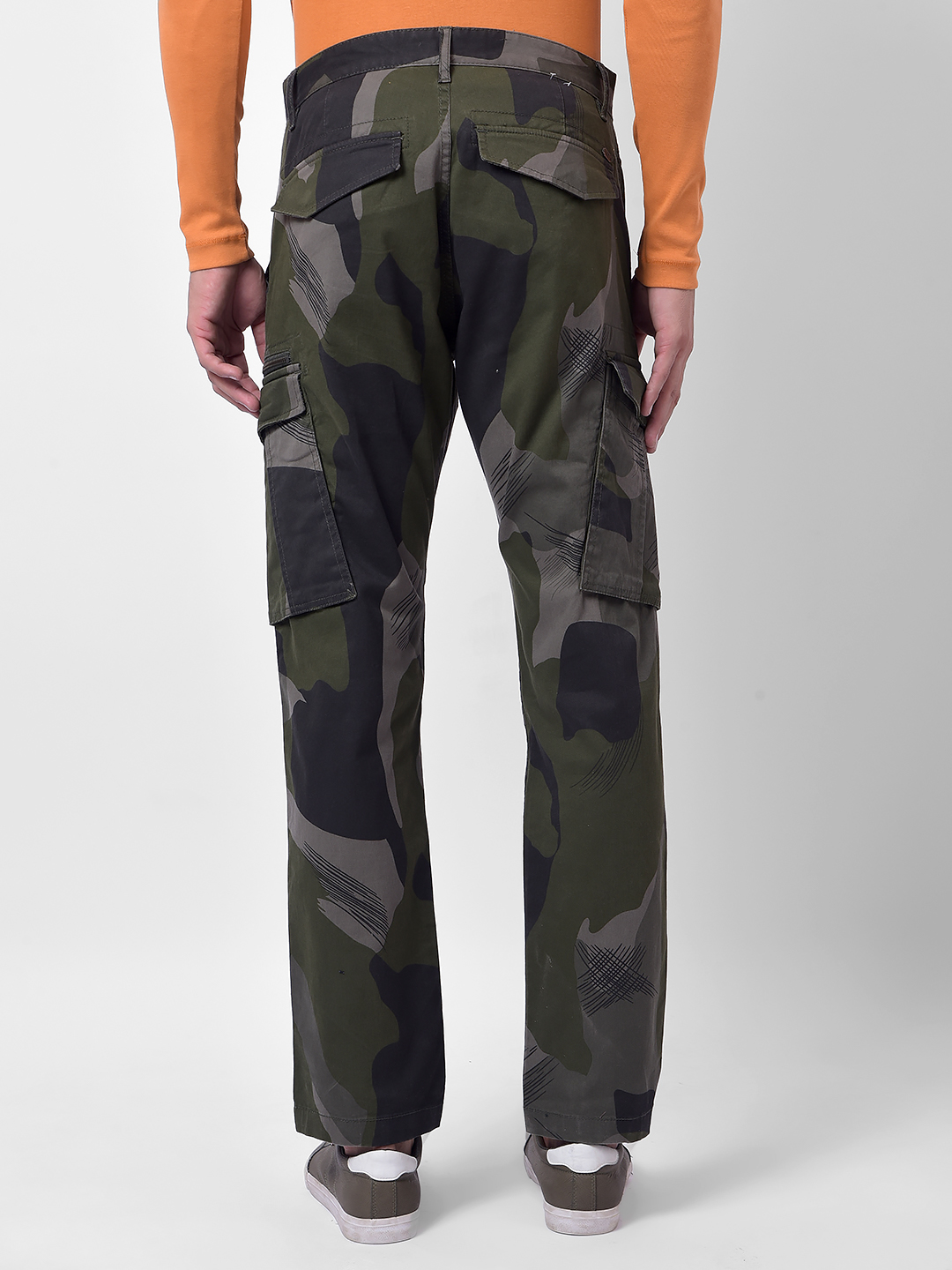 Numero Uno Men Camouflage Regular Fit Cargo Pants